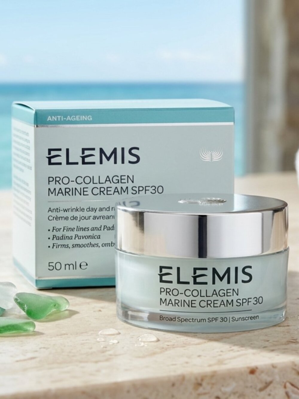 Elemis Pro-Collagen Marine Cream SPF 30 1.6 oz 50ml New Sealed Authentic